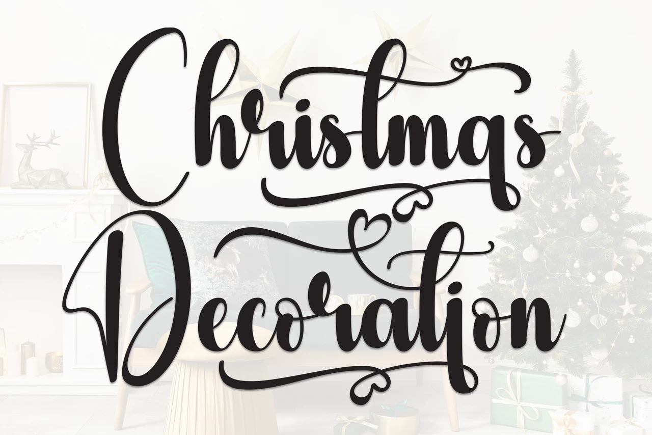 Christmas Decoration Regular Font