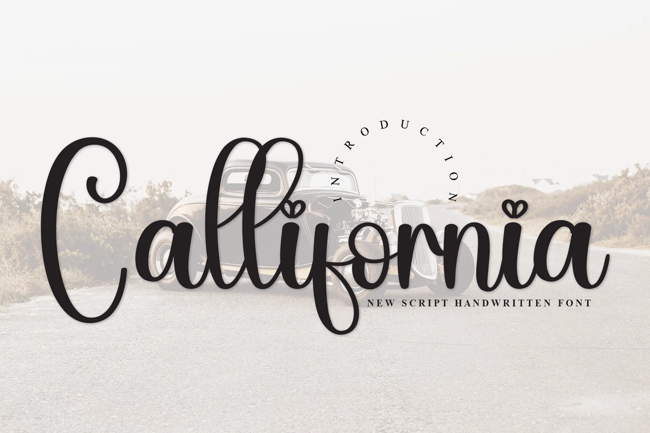 Callifornia Regular Caratteri tipografici