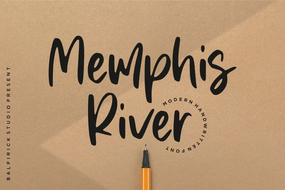 Memphis River Regular Krój pisma