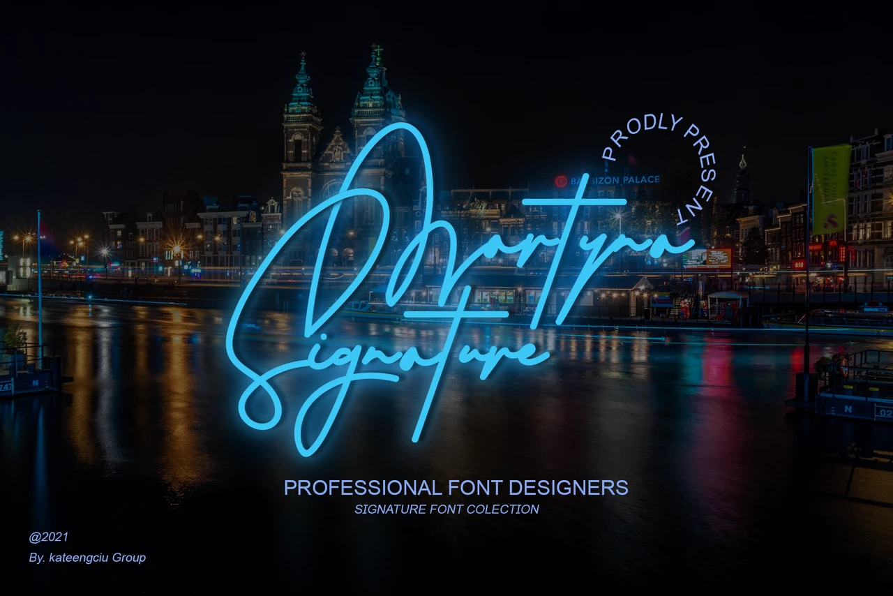 Martyna Signature Regular Tipo de fuente