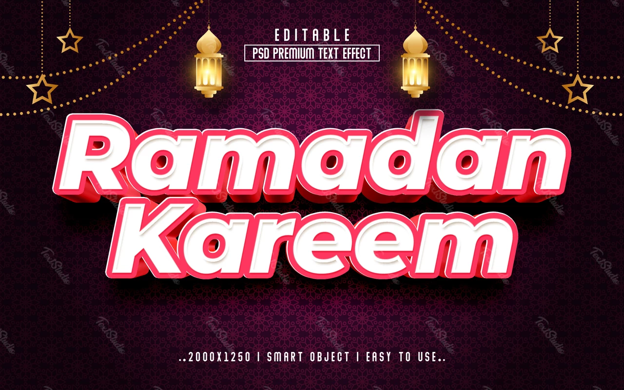 Ramadan Kareem Text Effect