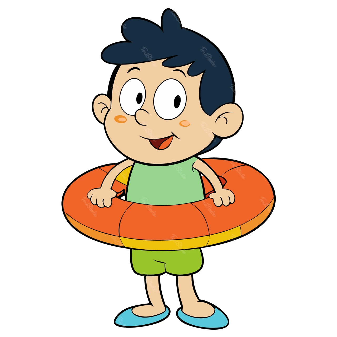 Verspielte Cartoonfigur Illustration