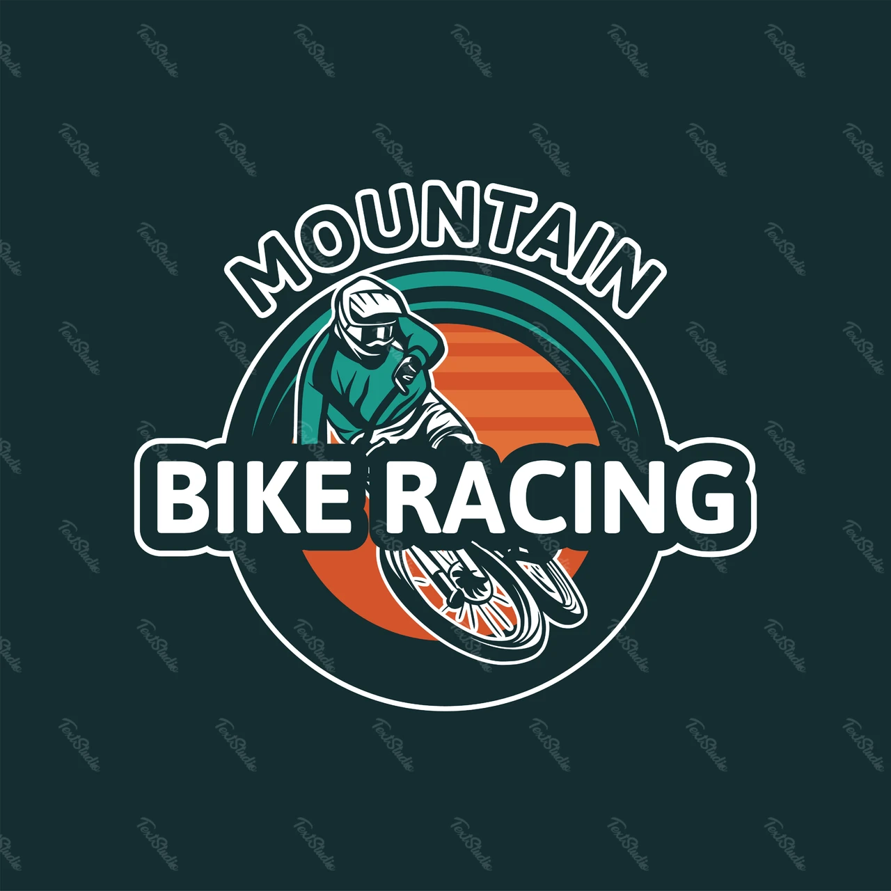 Retro-Mountainbike-Rennabzeichen