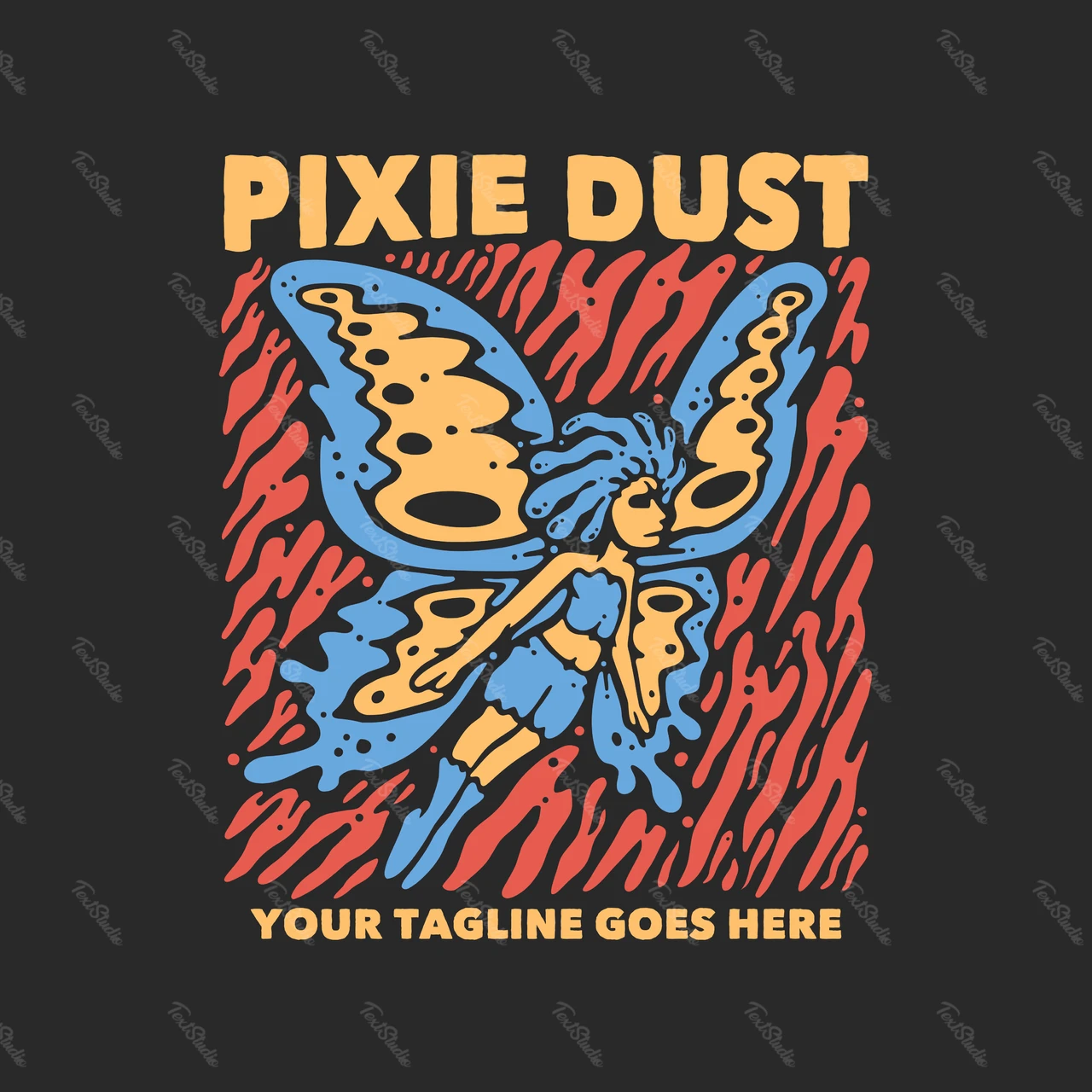Retro Illustrated Fairy Design