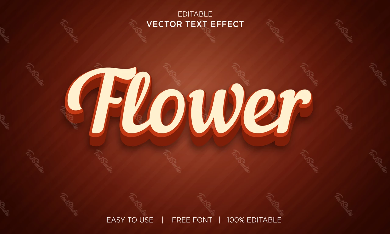 Flower Text Effect