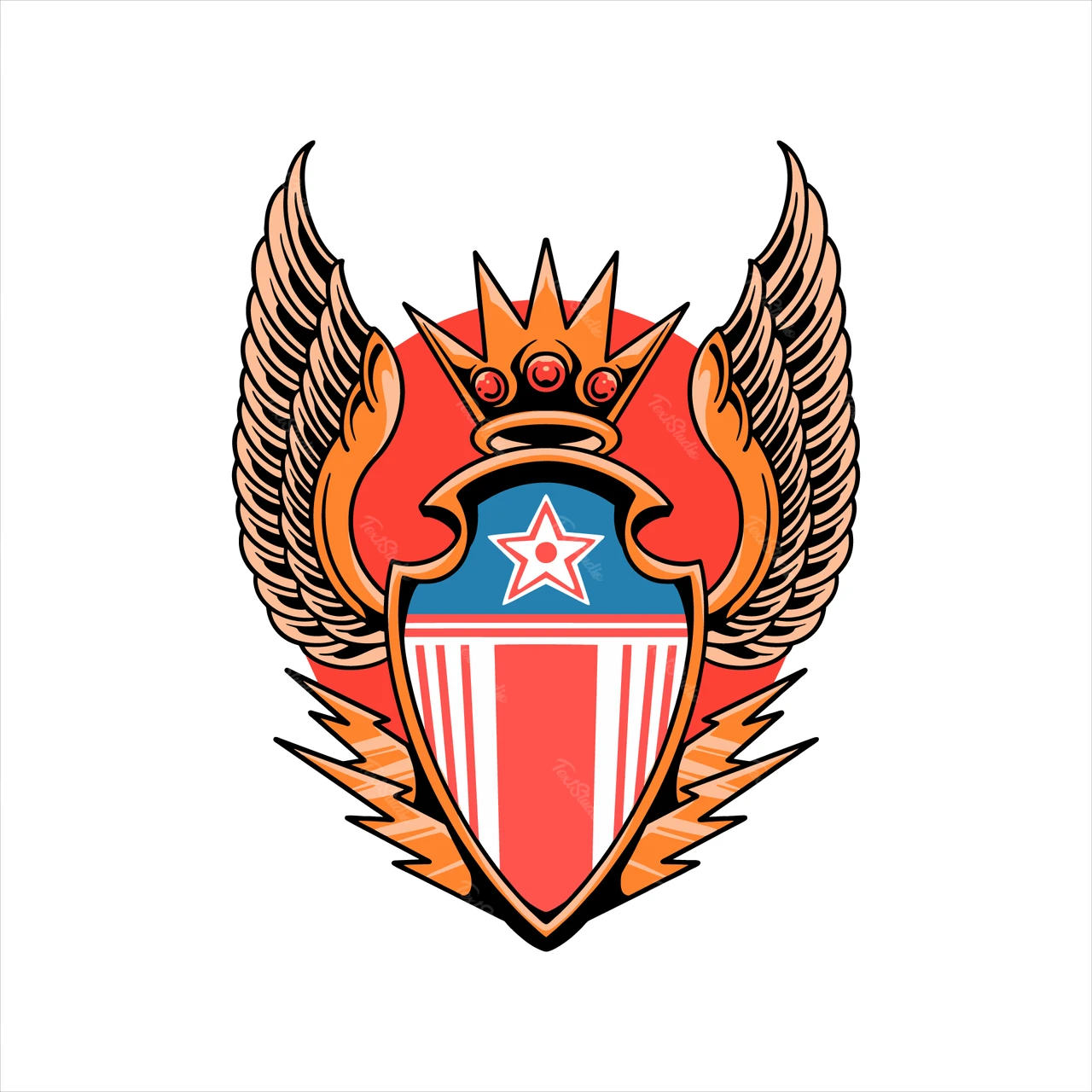 King Shield Emblem
