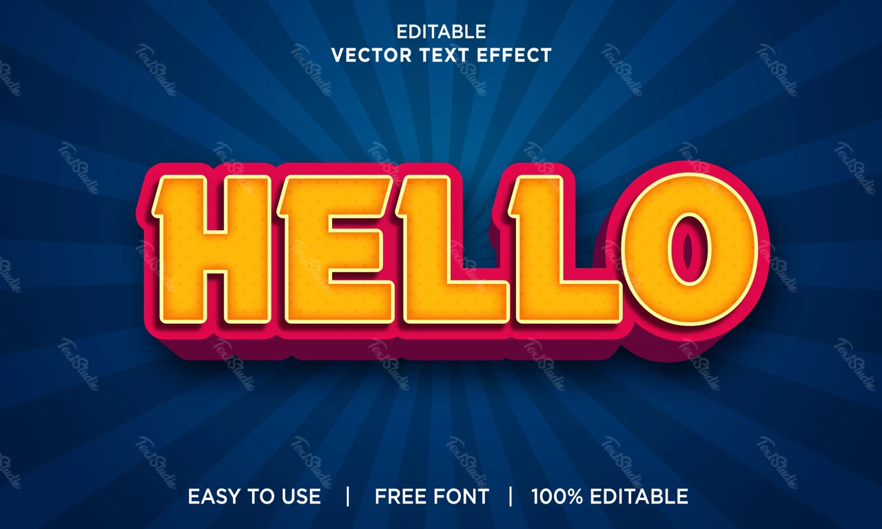 Efeito de texto Hello