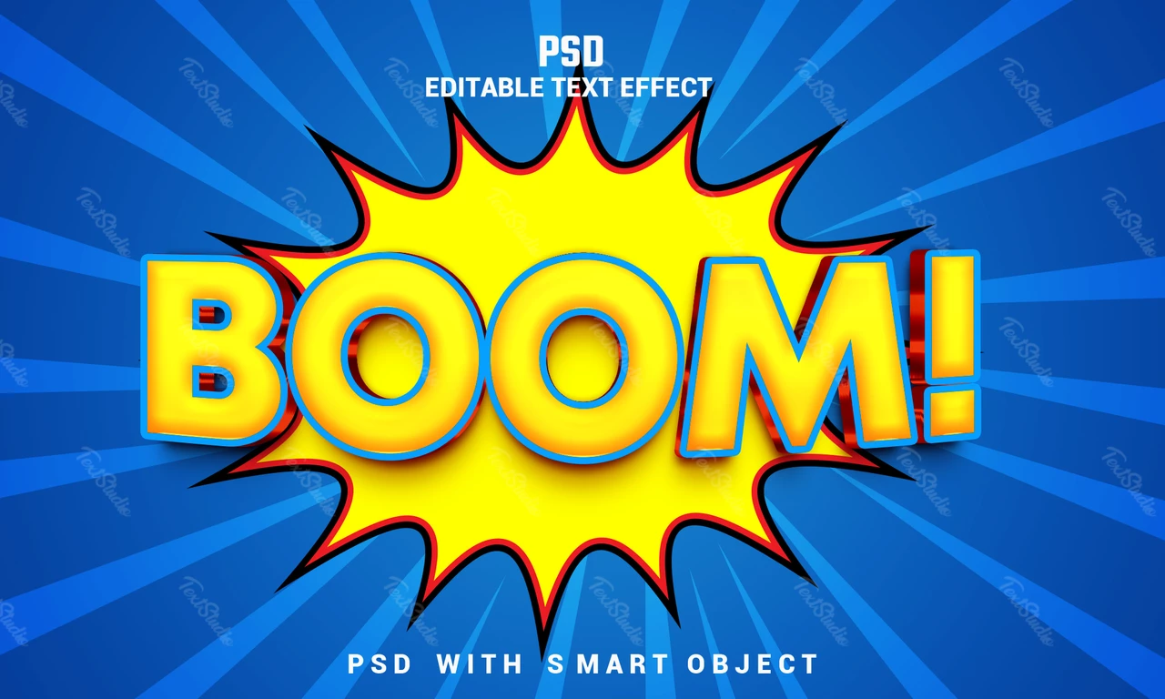 Boom teksteffect