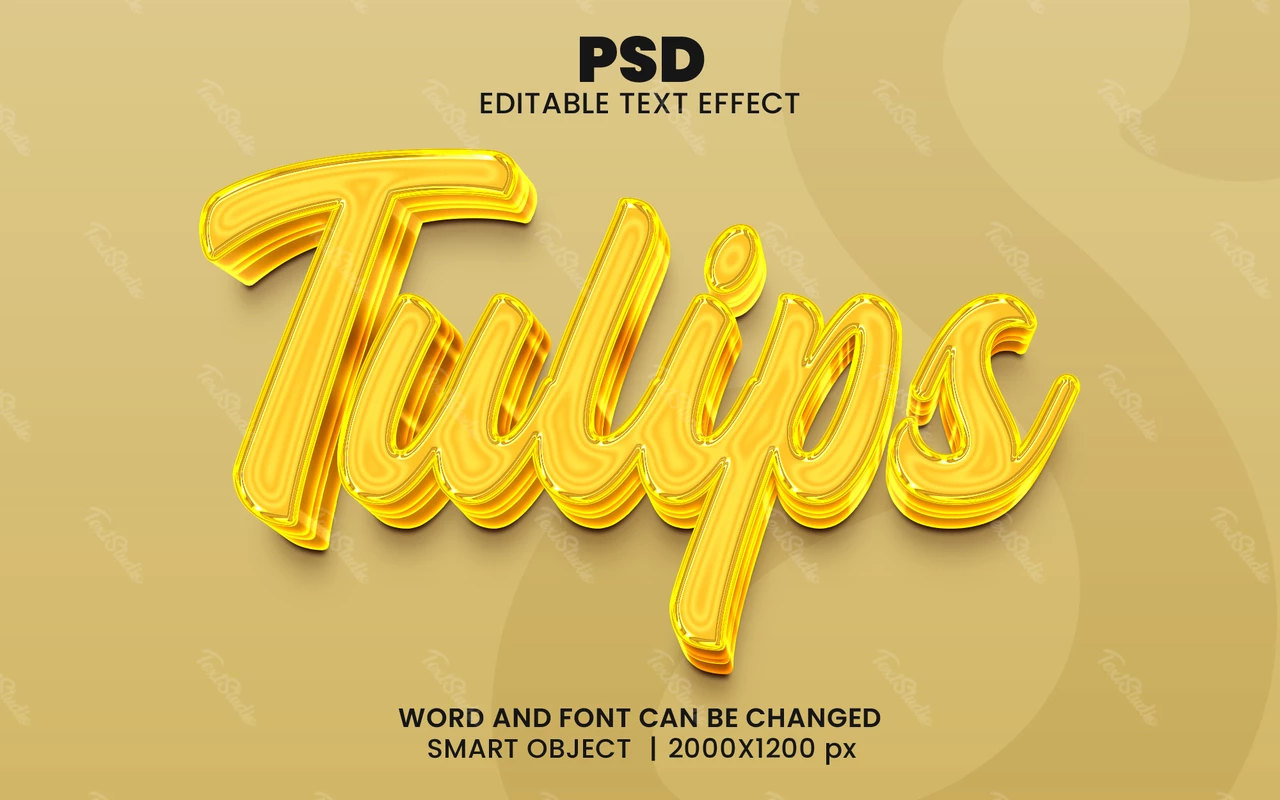 Tulpen teksteffect
