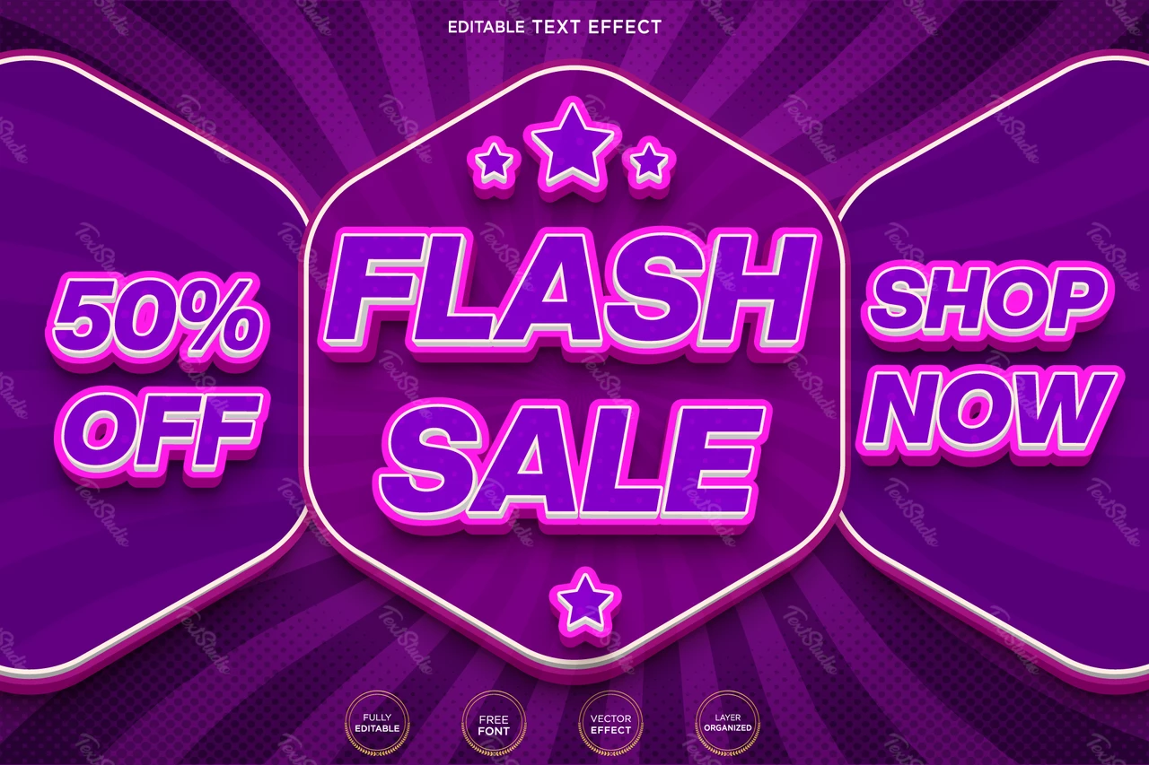 Flash Sale Text Effect