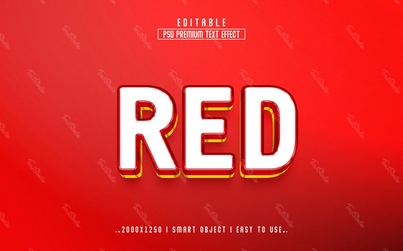 Effet de texte rouge