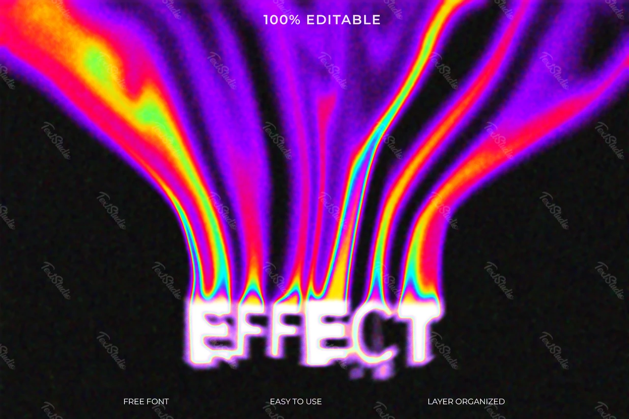 Melted Effect Font Style Text Effect