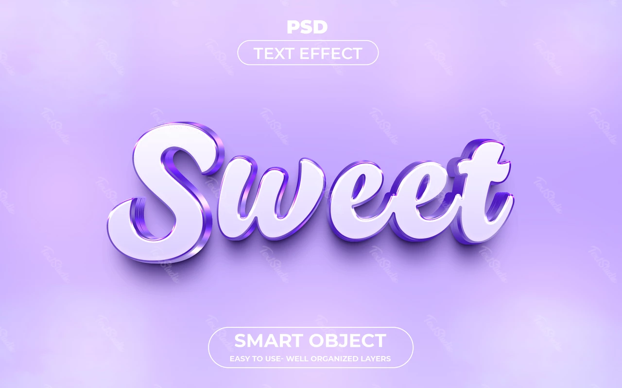 Lila teksteffect