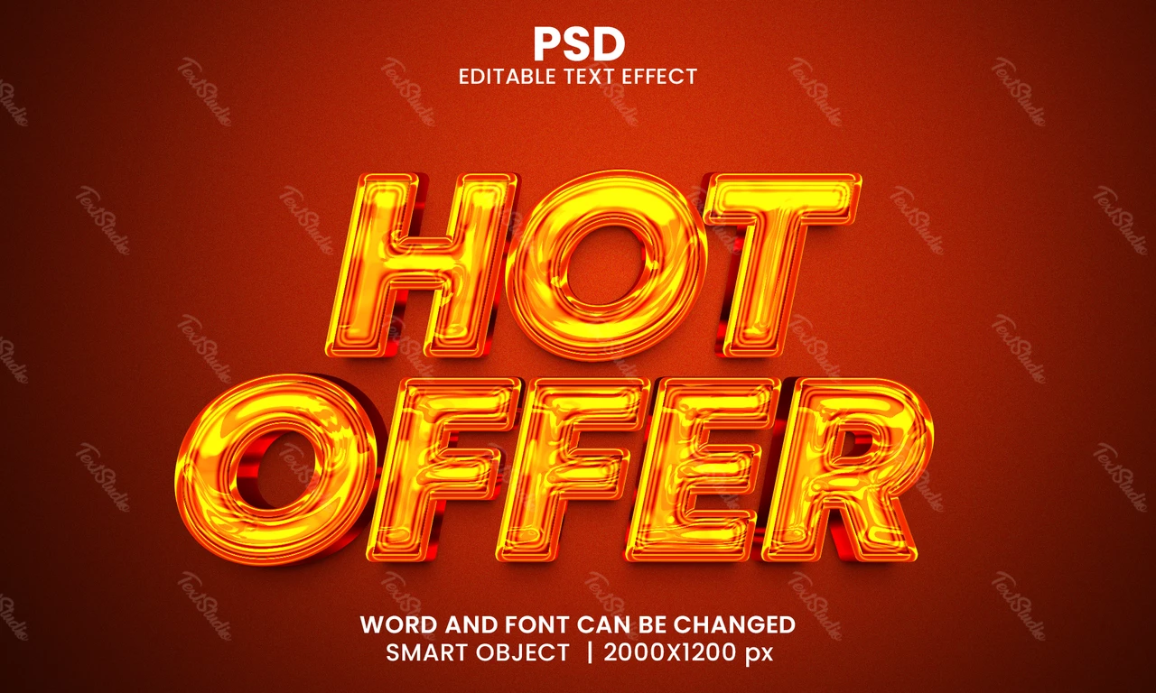 Hot Offer Text Effect