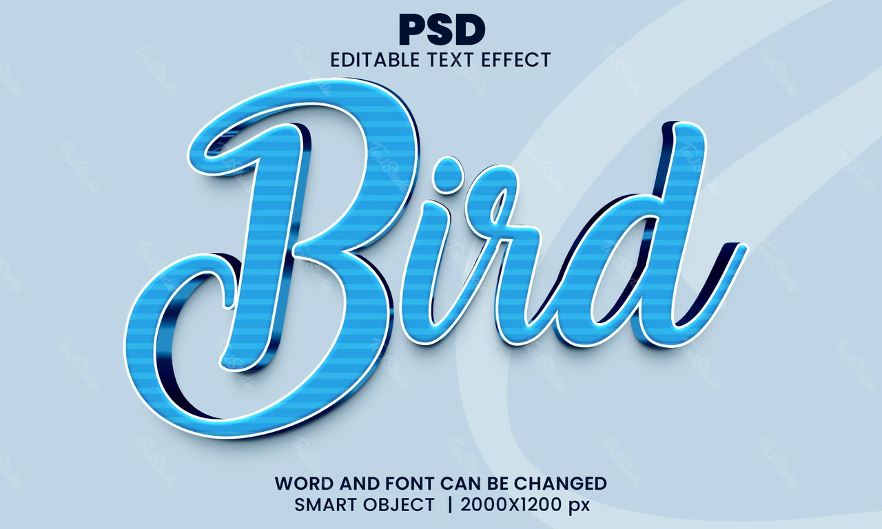 Bird Text Effect
