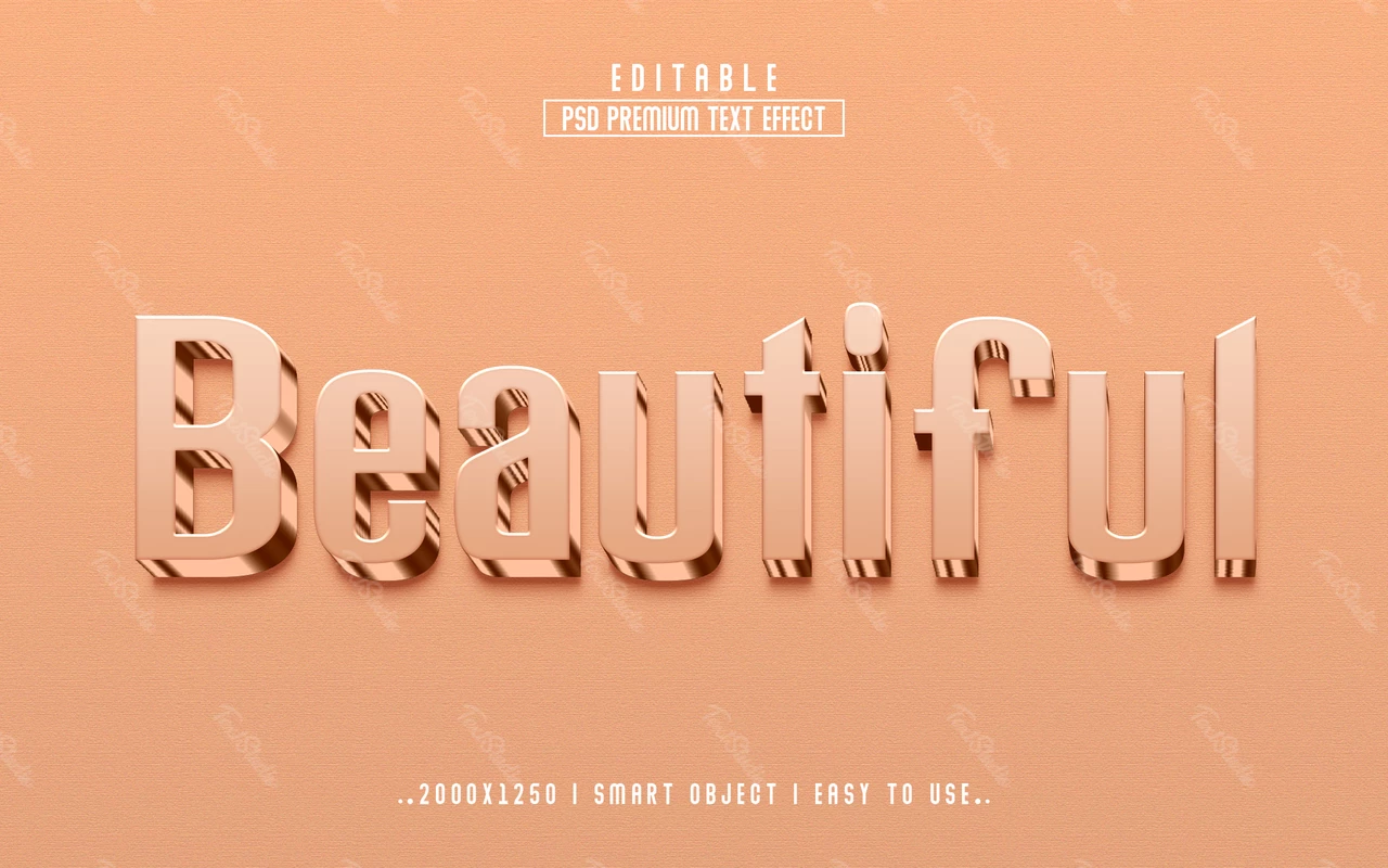 Beautiful Shiny Old Pink Text Effect