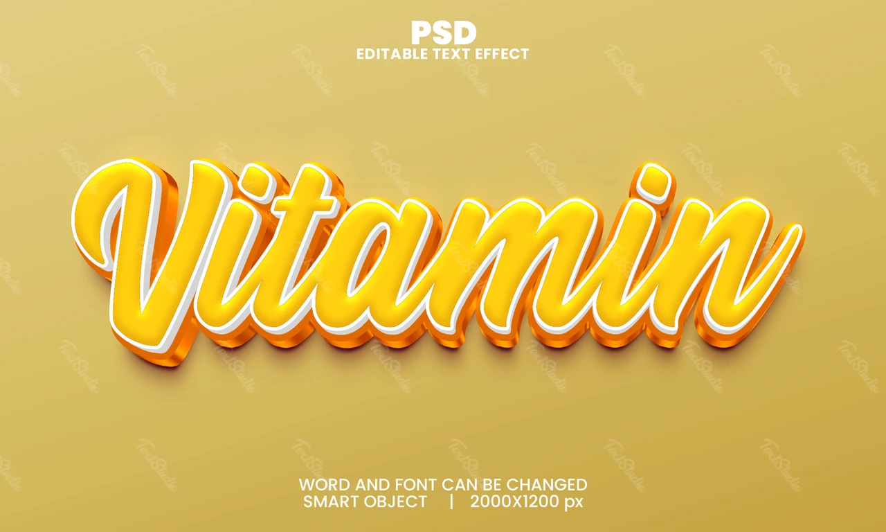Vitamin Text Effect