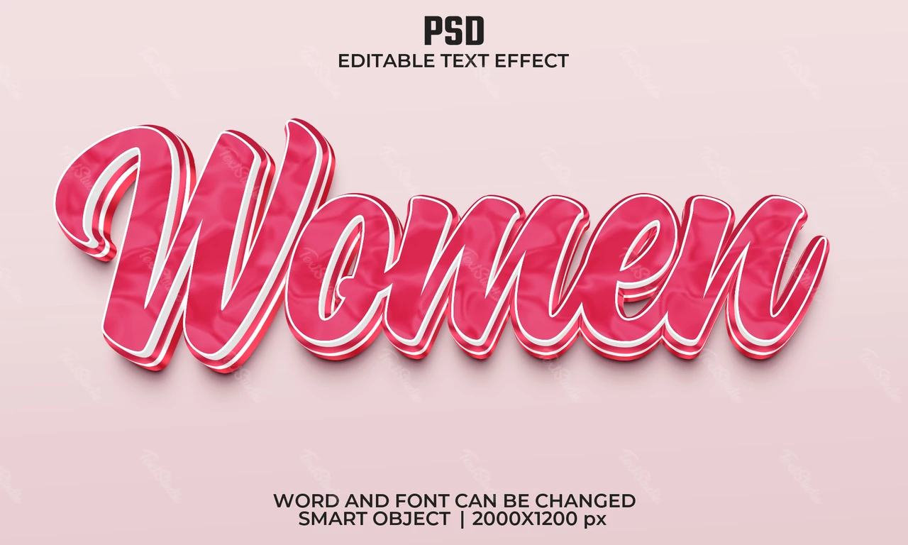 Women Text Effect