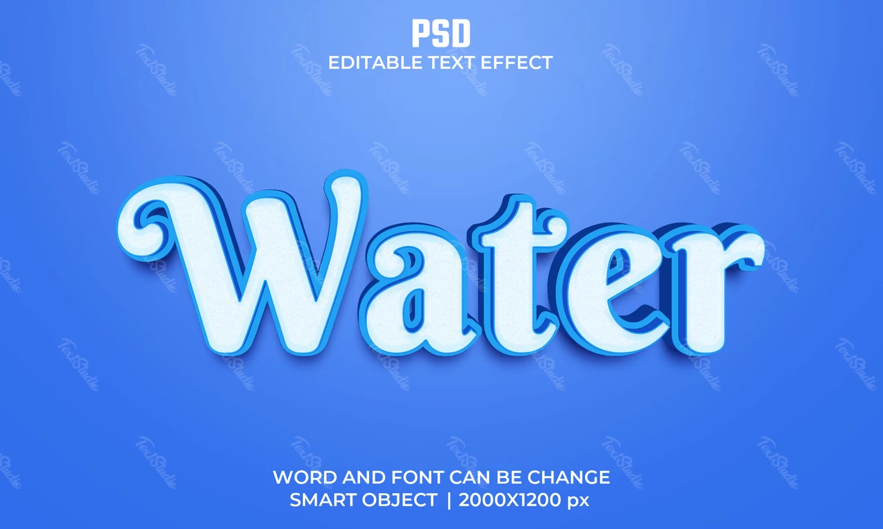 Water Text Effect