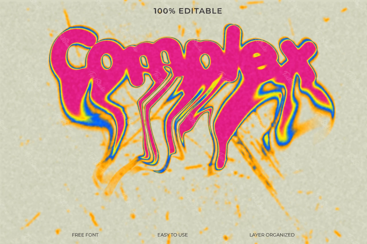 Complex Text Style Effect