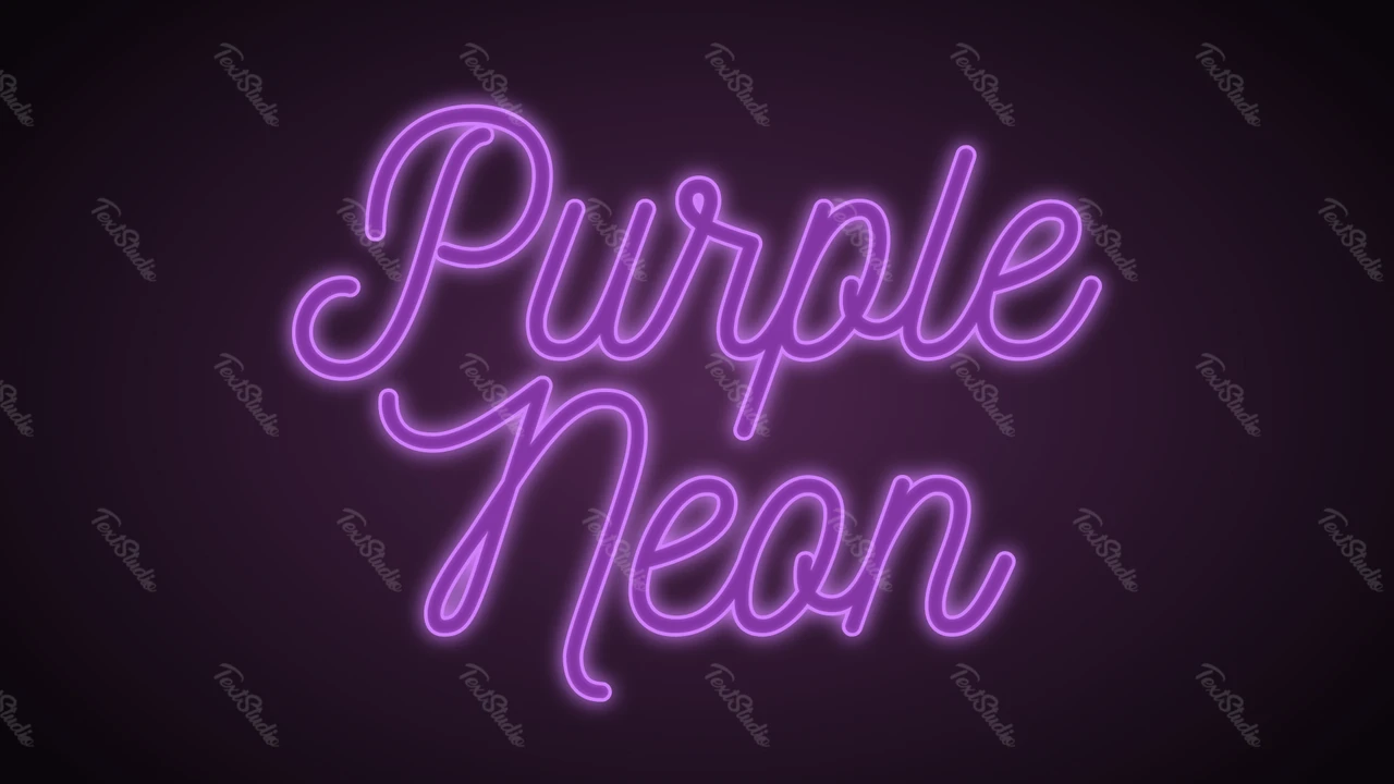Effet de texte néon violet