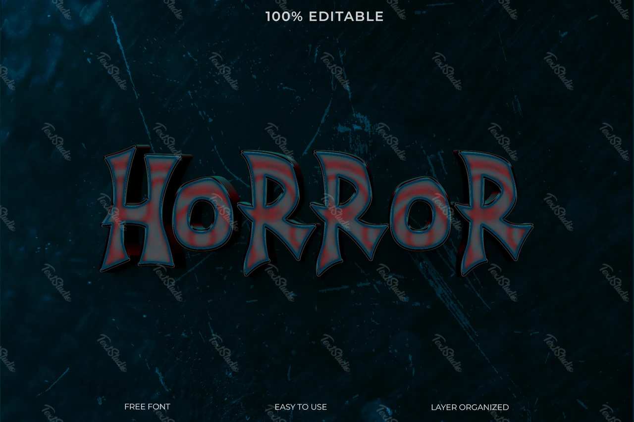 Effetto stile testo horror