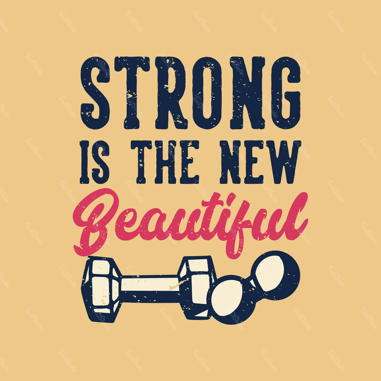 Vintage Fitness Motivational Poster