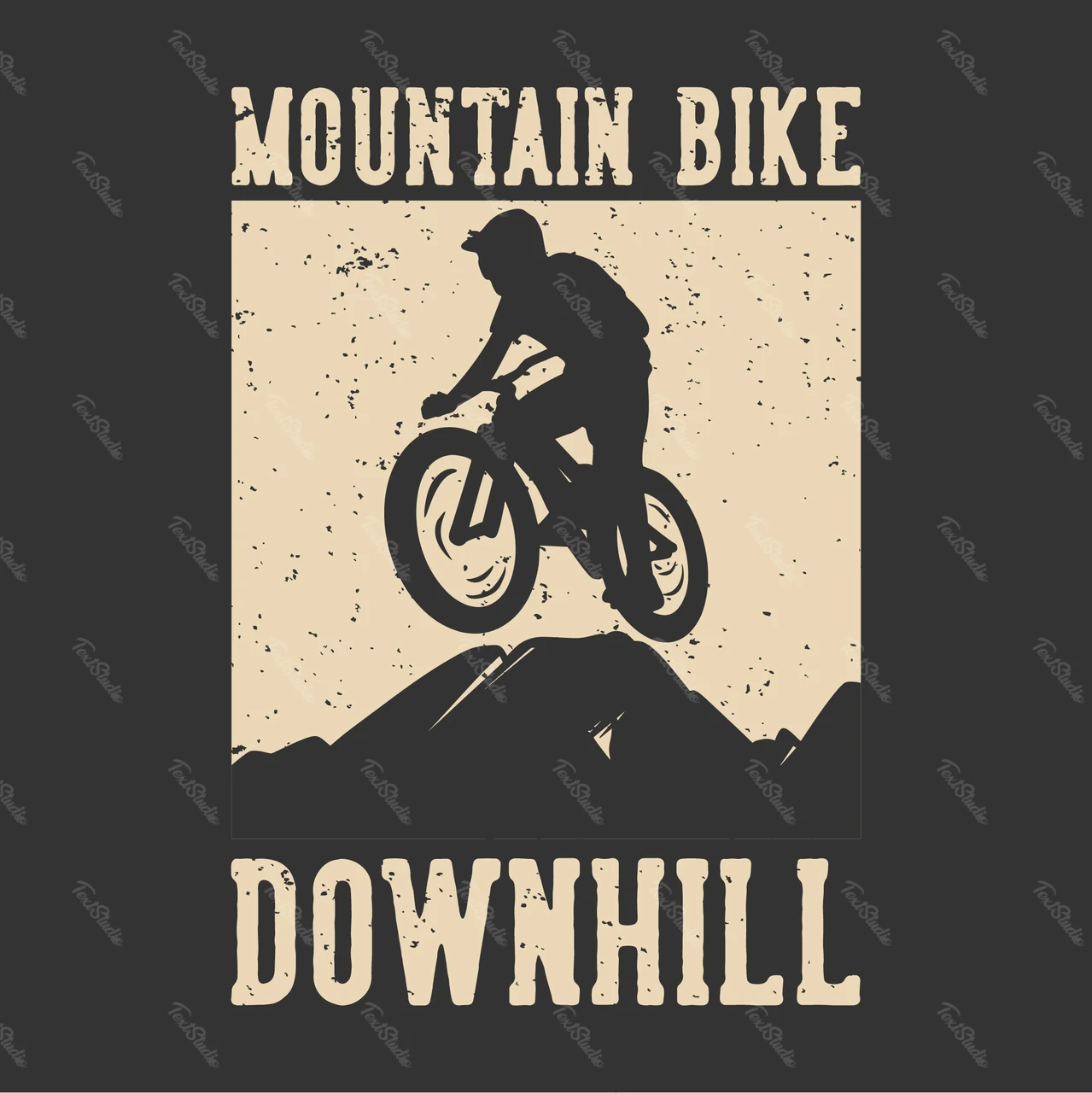 Bicicleta de montaña de diseño vintage