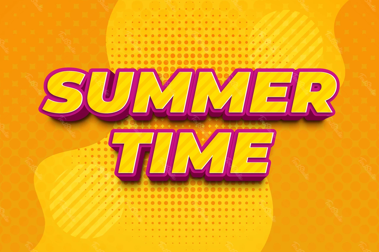 Summer Time Text Effect