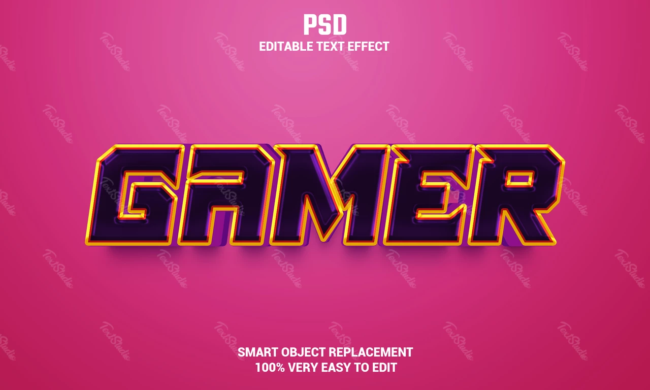 Gamer teksteffect