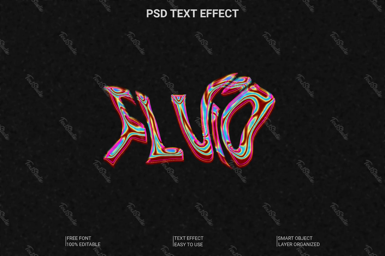 Effet de style de texte fluide