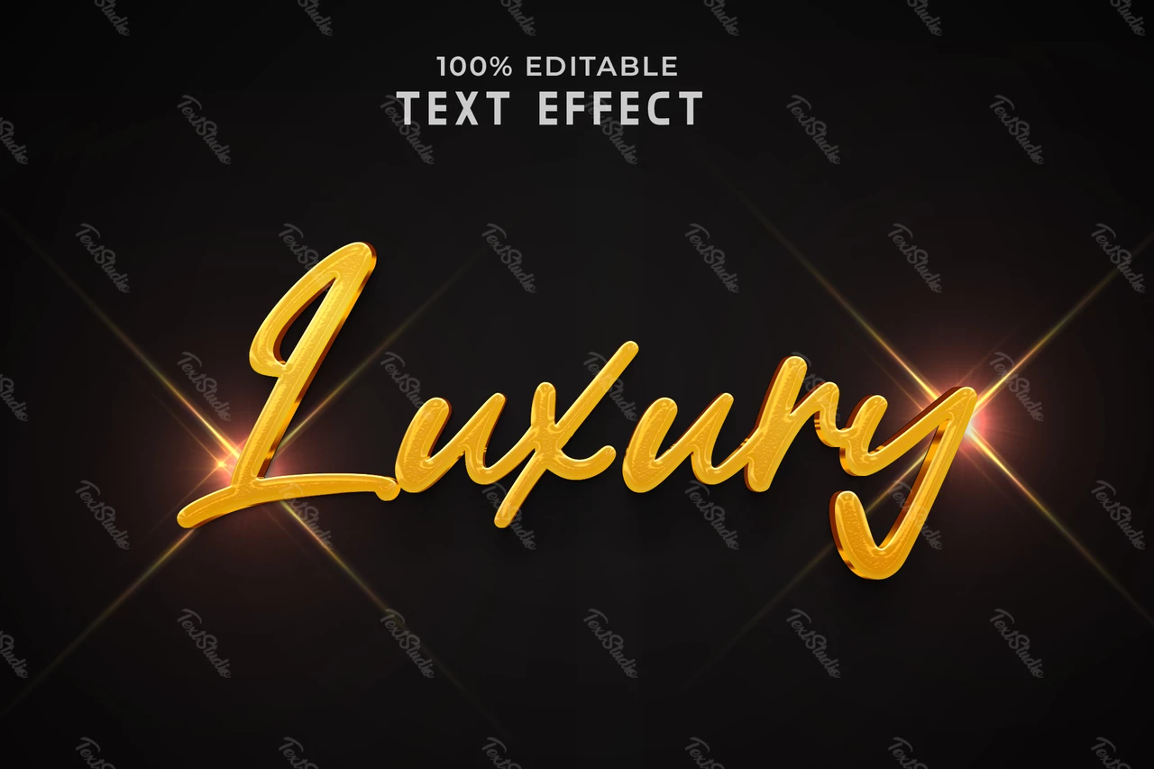 Effet de texte luxueux