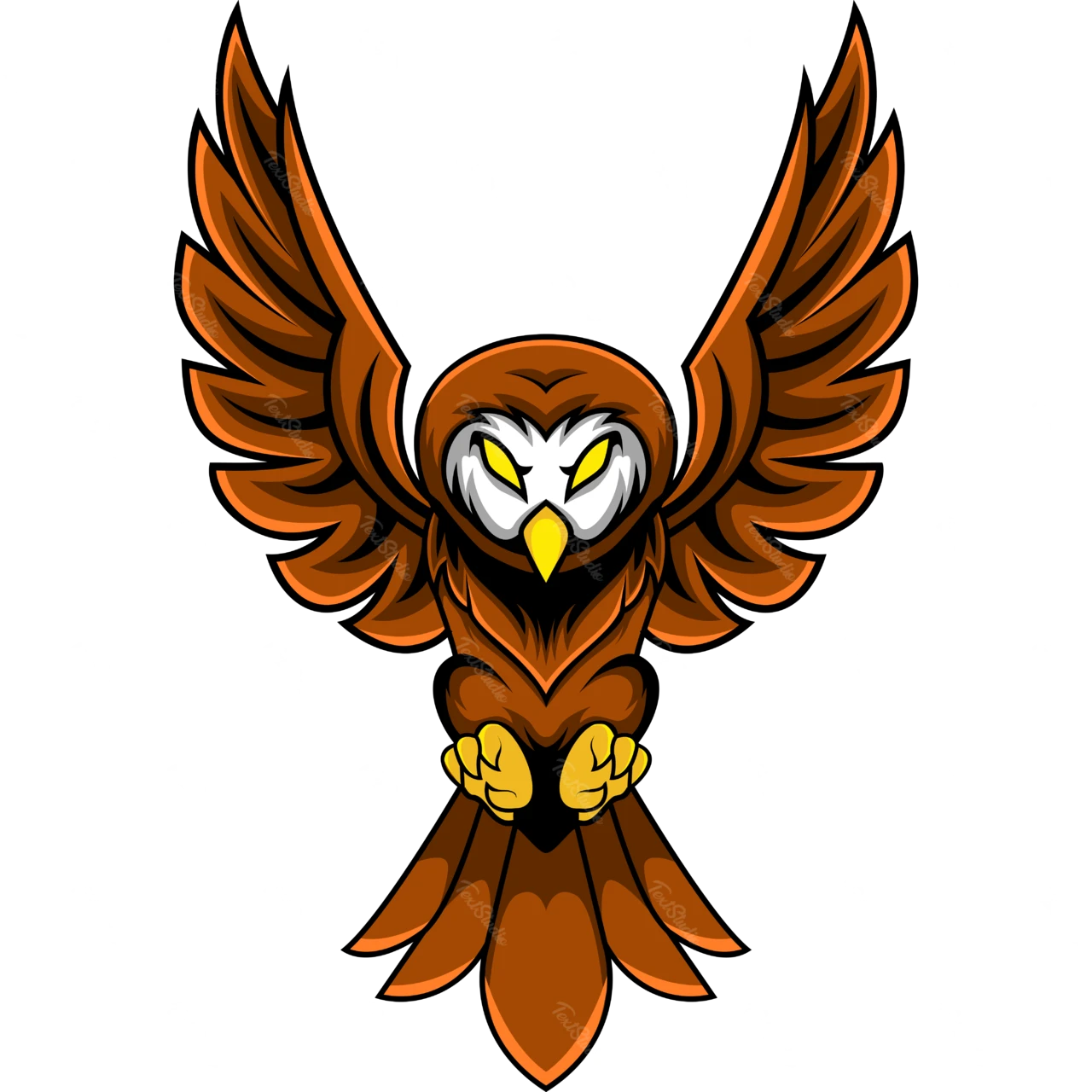 Cartoon Style Owl Illustration