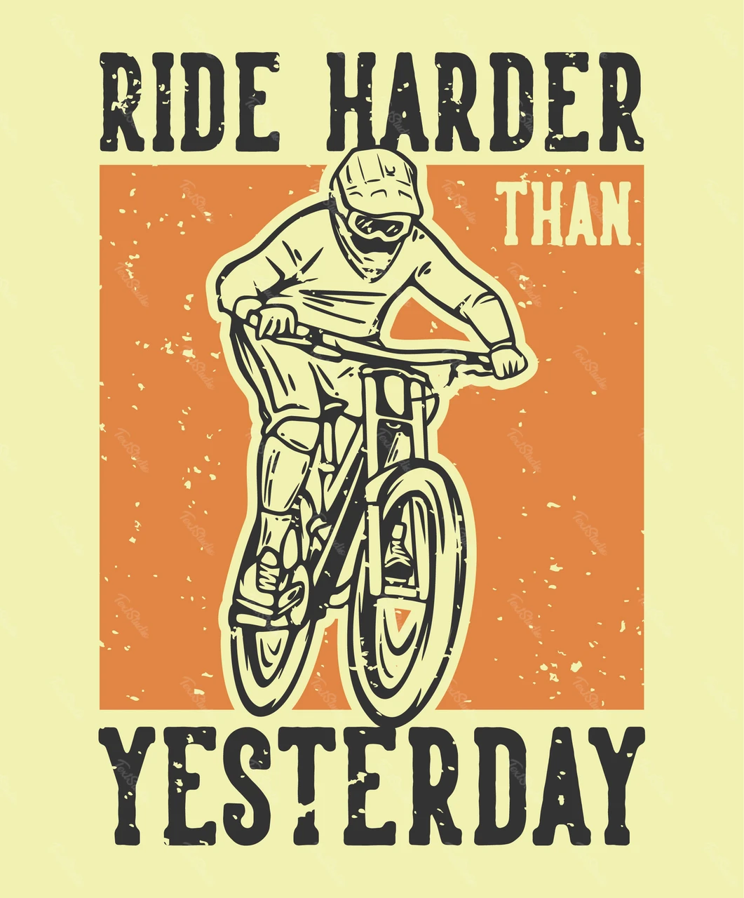 Vintage Style Cycling Motivational Poster