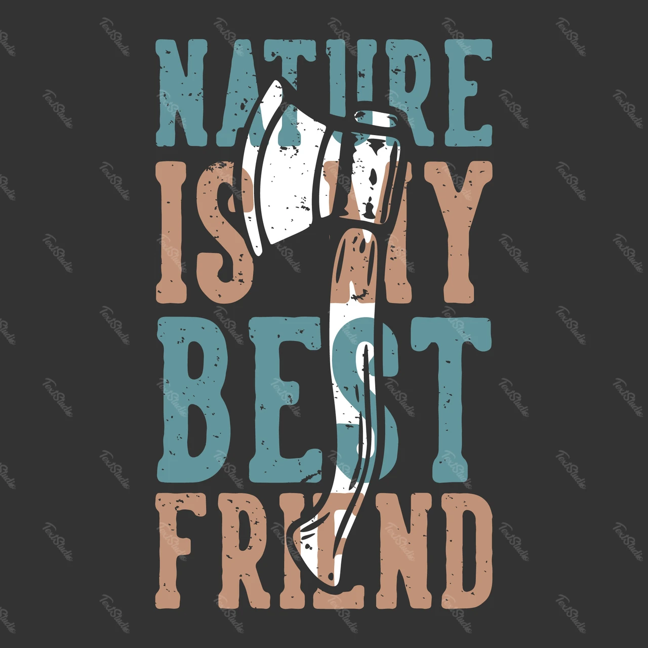 Vintage Rustic Nature Quote Design