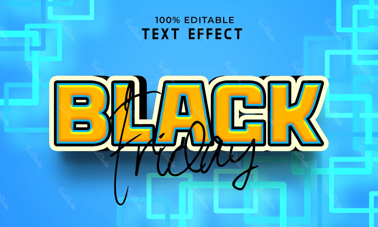 Effet de texte Black friday