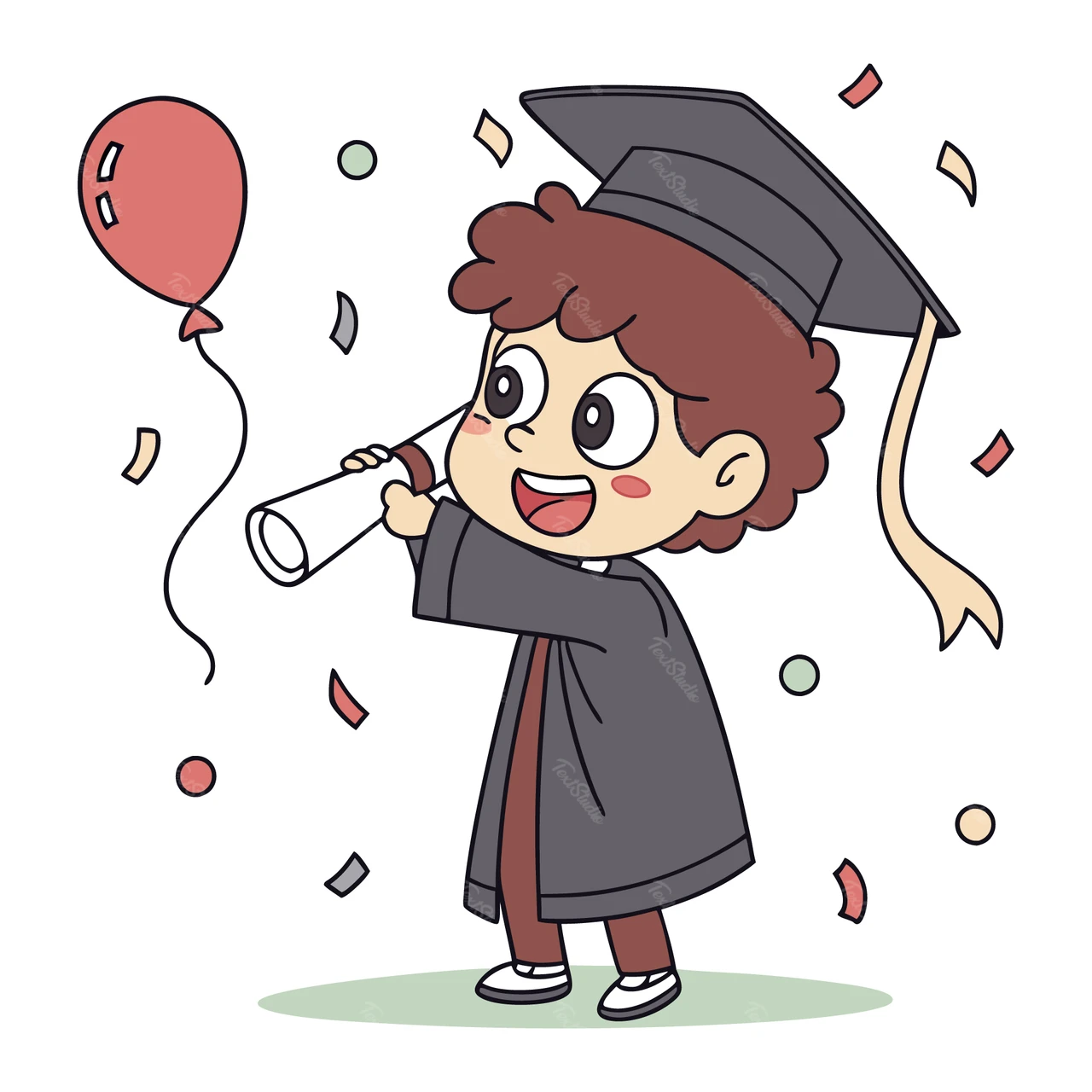 Leuke illustratie voor afstuderen