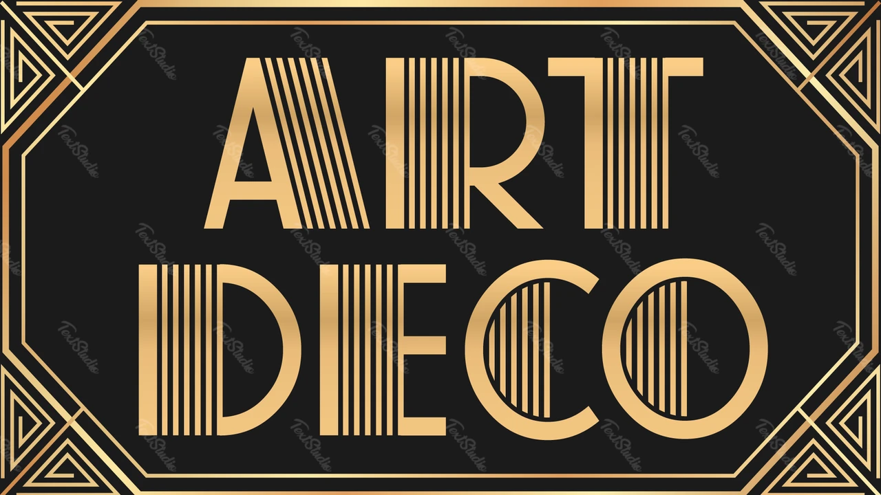 Art-Deco-Schriftart