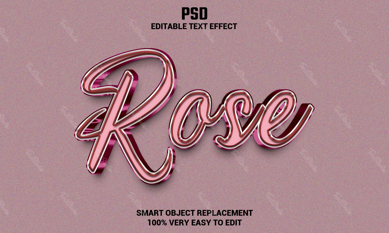Rose Text Effect