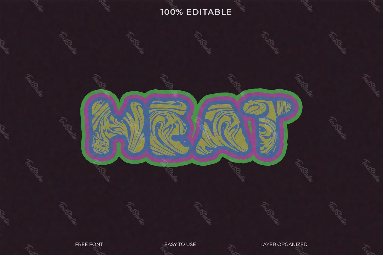 Heat Font Style Text Effect