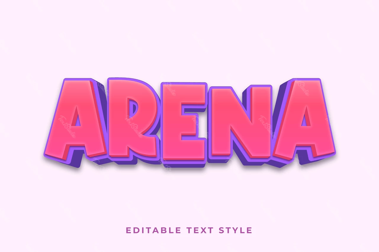 Arena tekst effect