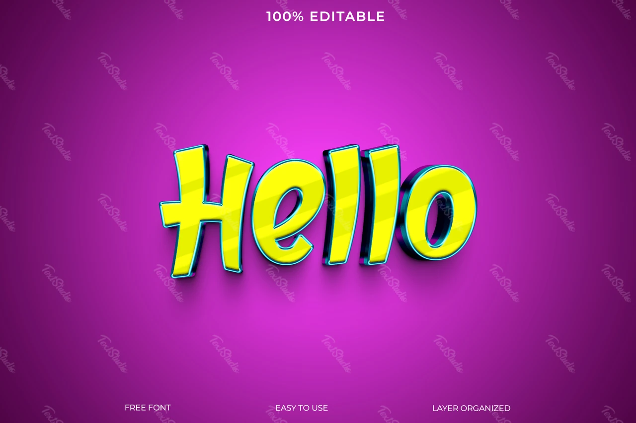 Effetto stile testo Hello