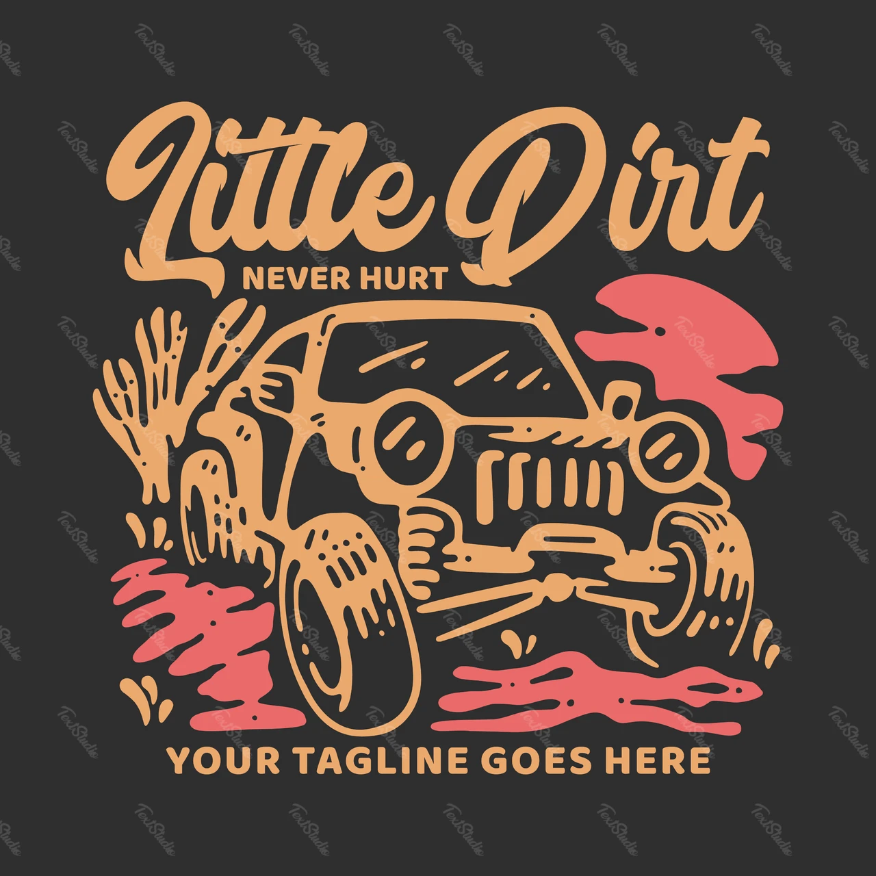 Retro Style Off-Road Vehicle T-Shirt Design