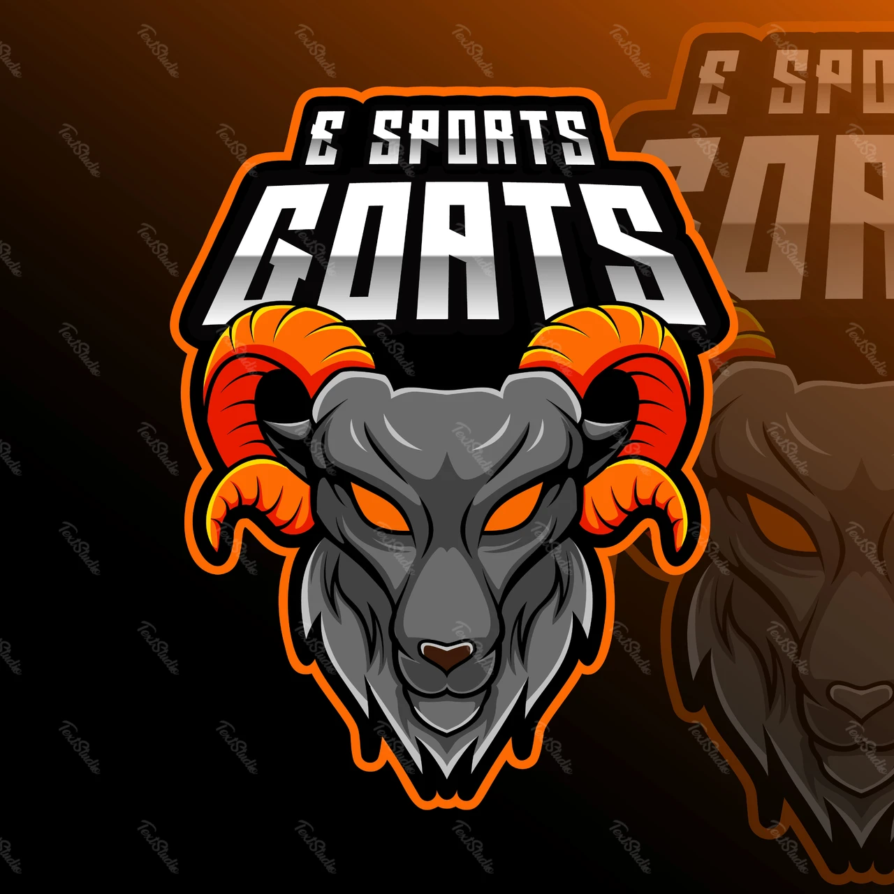 Logo Esports avec mascotte de bélier