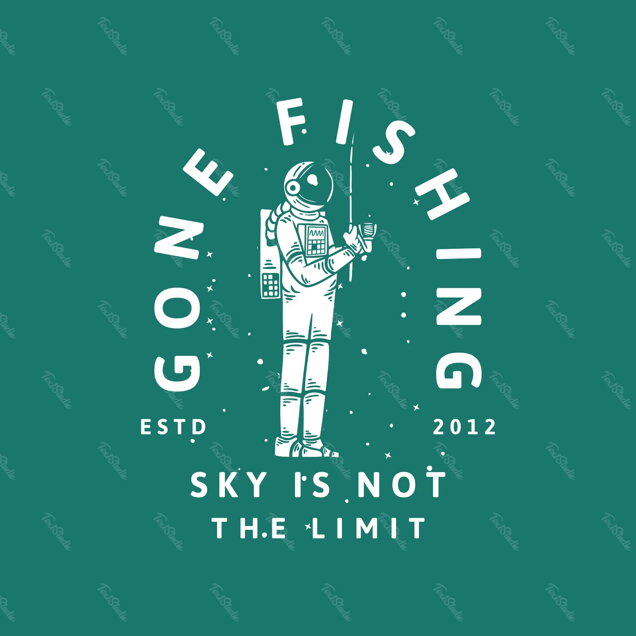 Vintage Retro Fishing Adventure Badge
