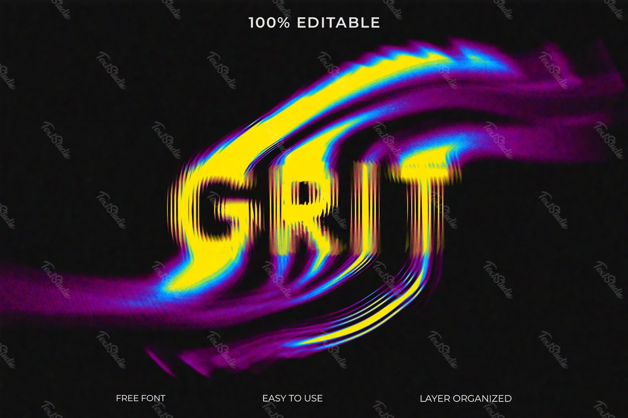 Grit Font Style Text Effect