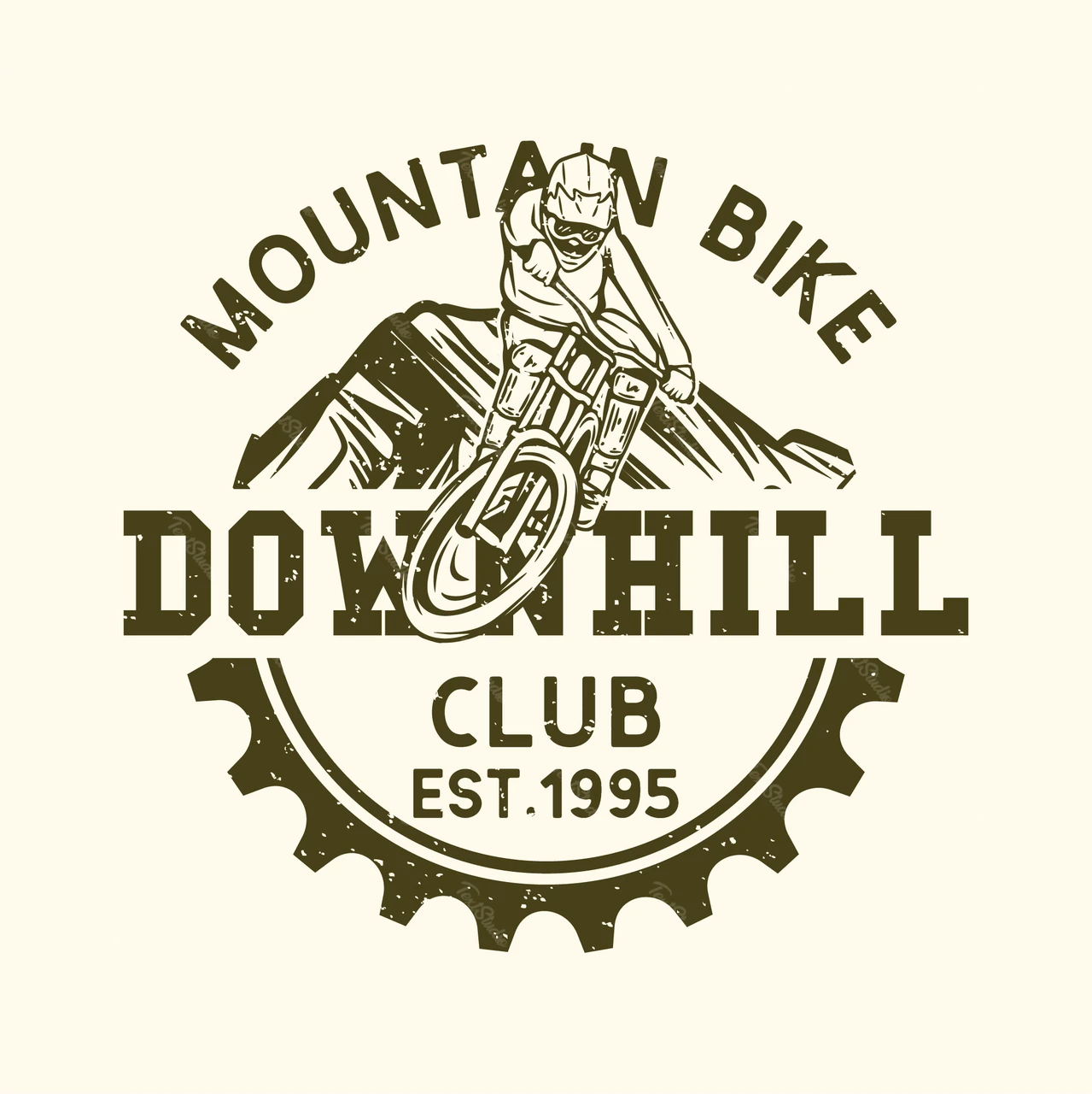 Vintage Mountain Bike Club Emblem