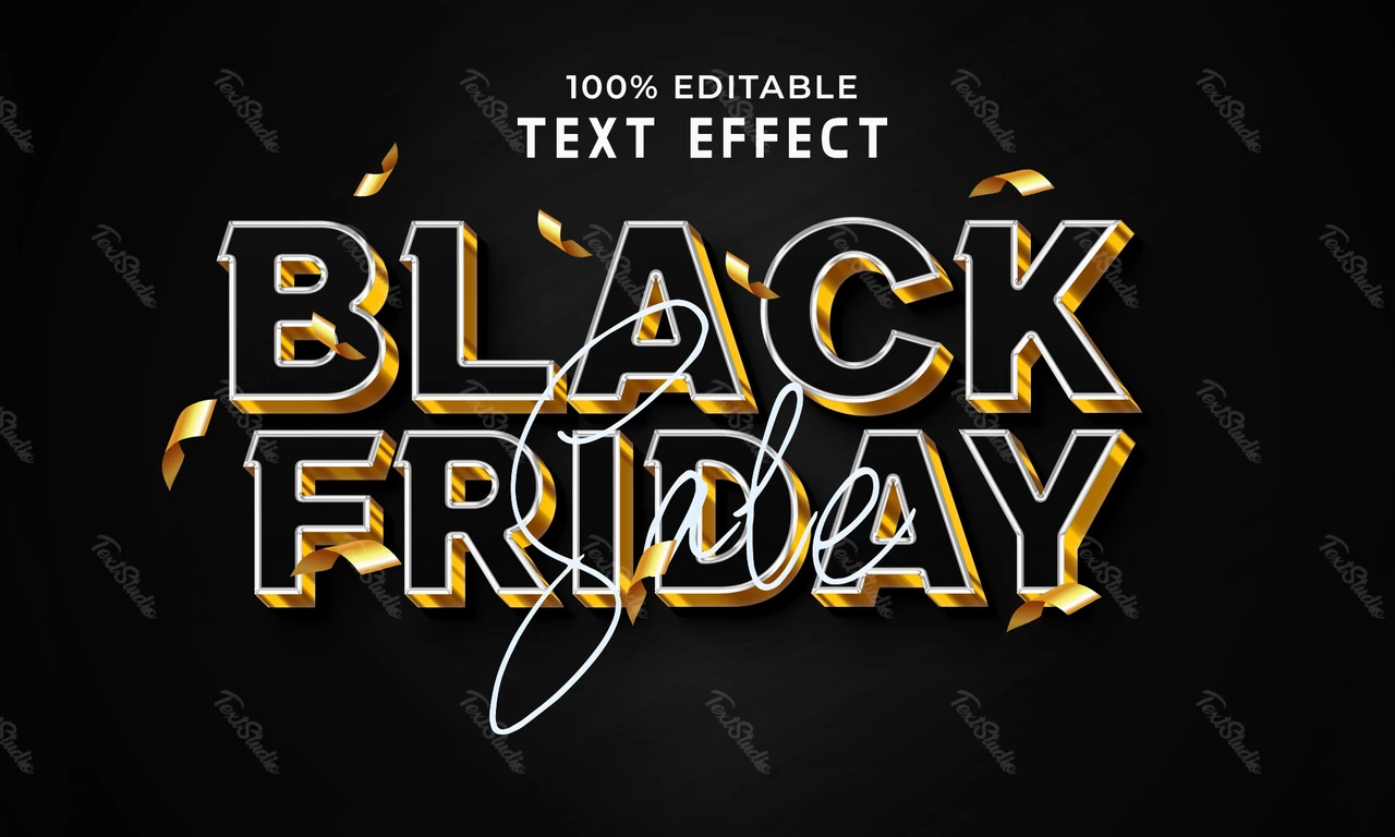 Effet de texte Black friday