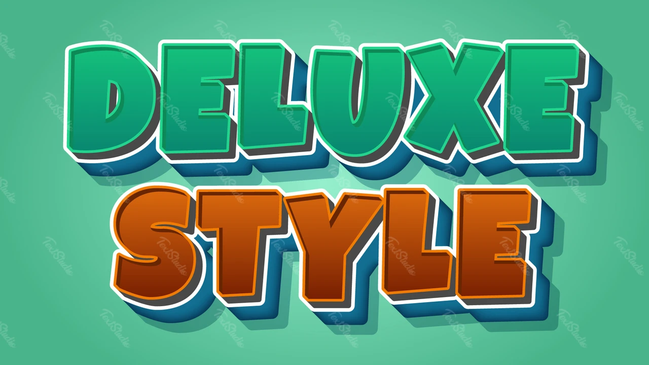 Effetto testo in stile Deluxe