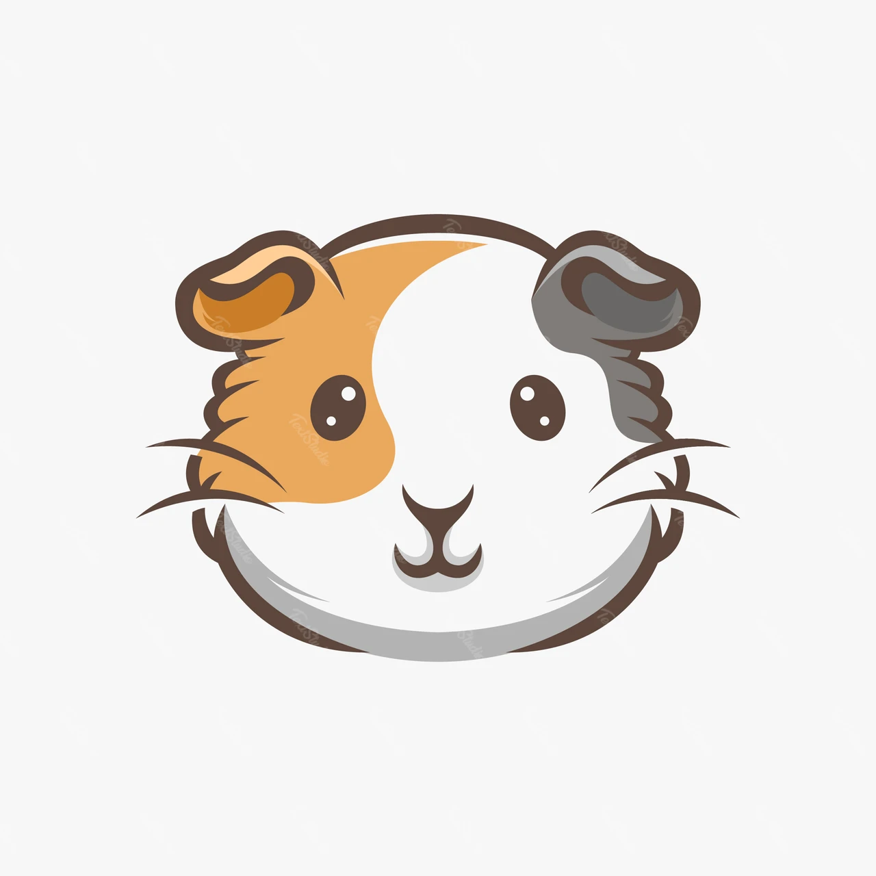 Cute Cartoon Guinea Pig Illustration